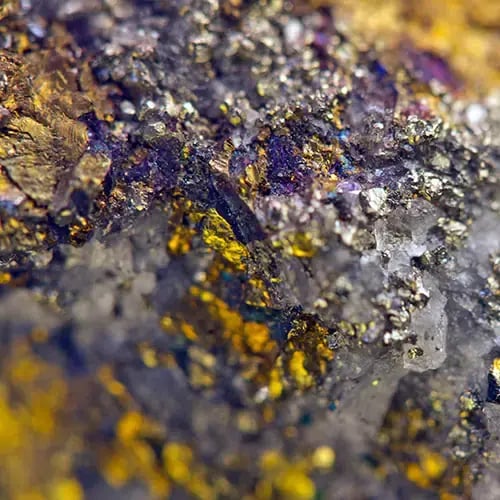 Sample of gold nuggets